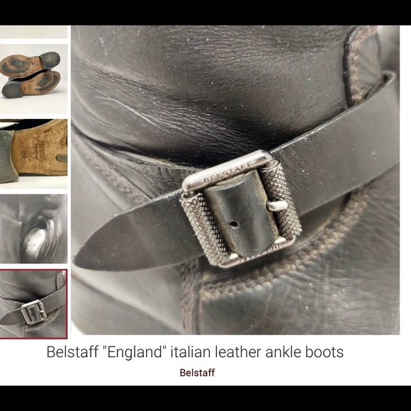VINTAGE BELSTAFF, English Moto Boots 6. Solid / tough boot ! SO Biker Chick COOL - Picture 10 of 13